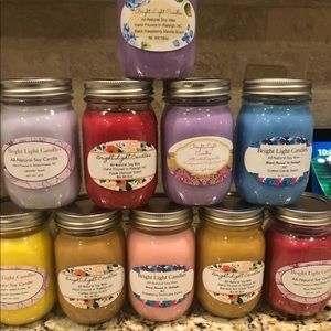 Hand poured 16oz soy candles